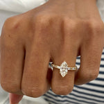 Stunning 2.0 CT Round Moissanite Engagement Ring with Dainty Pave Design 2