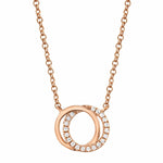 1.0 CT Round Moissanite Diamond Forever Linked Pendant Necklace in Solid Gold 3
