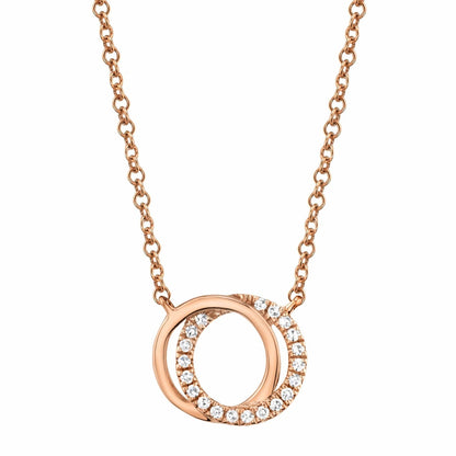 1.0 CT Round Moissanite Diamond Forever Linked Pendant Necklace in Solid Gold 3