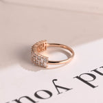 Stunning 0.4 TCW Baguette & Round Moissanite Stones Half Eternity Wedding Band 3