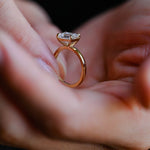 Stunning 1.0 - 2.0 CT Emerald Moissanite Engagement Ring with Solitaire Design 2