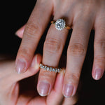 Stunning 0.3 TCW Round Moissanite Stones Half Eternity Wedding Band 6