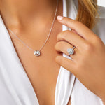 Stunning 1.0 CT Pear Moissanite Engagement Ring in Halo & Pave Designs 2