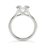 Stunning 2.85 CT East West Oval Moissanite Engagement Ring with Solitaire Design 5