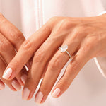 Stunning 1.0-2.0 CT Marquise Moissanite Engagement Ring with Pave Design 8