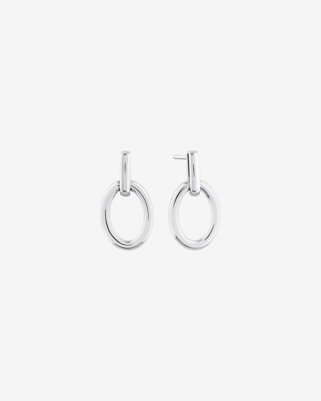 Round Cut Cubic Zirconia in 925 Sterling Silver Earrings 1