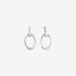 Round Cut Cubic Zirconia in 925 Sterling Silver Earrings 1
