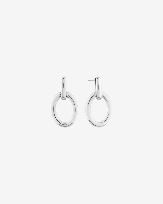 Round Cut Cubic Zirconia in 925 Sterling Silver Earrings 1