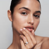 Stunning 1 CT Pear Moissanite Engagement Ring with Solitaire Design