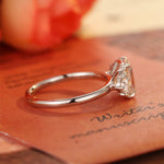 Stunning 3.0 CT Emerald Moissanite Engagement Ring with Cluster Design 2