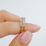 Stunning 0.50 CT Round & Baguette Moissanite Stones Tiara Wedding Band 5