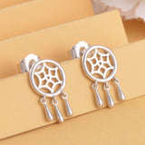 Round Cut Cubic Zirconia in 925 Sterling Silver Earrings 2