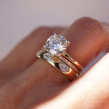 Stunning 0.2 TCW Marquise Moissanite Stones in Full Eternity Wedding Bands 6