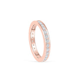 Stunning 0.3 TCW Round Moissanite Stones Chloé Eternity Wedding Band 2