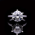 Round Cut Solitaire Style Cubic Zirconia in 925 Sterling Silver Jewelry 3