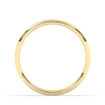 Delicate Plain Men's Wedding Band in Solid Gold 3