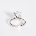 Stunning 5.0 CT Oval Shape Moissanite Engagement Ring with Solitaire Design 6