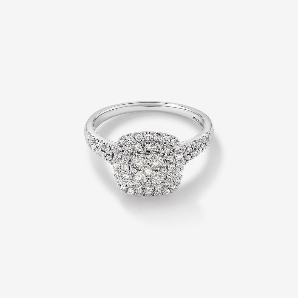 Stunning 0.65 CT Round Moissanite Engagement Ring with Cathedral Design 1