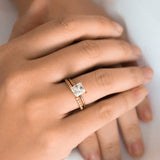 Stunning 1 CT Princess Moissanite Engagement Ring With Solitaire Design 6
