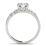 Stunning 0.50-1.50 CT Round Moissanite Engagement Ring With Cluster Design 3
