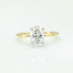 Stunning 2.0 CT Oval Cut Moissanite Engagement Ring with Solitaire Design 5