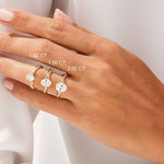 Stunning 1.0-2.0 CT Oval Moissanite Engagement Ring with Twisted Pave Design 6