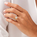 Stunning 1.0-2.0 CT Asscher Moissanite Engagement Ring with Halo Design 6