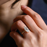 Stunning 1.0 - 2.0 CT Marquise Moissanite Engagement Ring with Solitaire Design 2