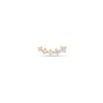1.0 TCW Round Shape Moissanite Studs Earring in Gold 4