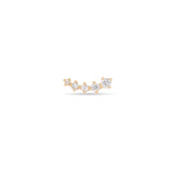 1.0 TCW Round Shape Moissanite Studs Earring in Gold 4