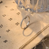 0.3 TCW Round Moissanite Bridal Wedding Band With Half Eternity Stacking 7