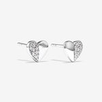 Round Cut Cubic Zirconia in 925 Sterling Silver Earrings 1