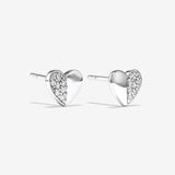 Round Cut Cubic Zirconia in 925 Sterling Silver Earrings 1