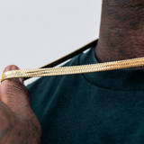 Herringbone Chain Silver Necklace For Him 3