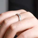 Stunning 0.5 TCW Radiant Moissanite Stones Full Eternity Wedding Band 2