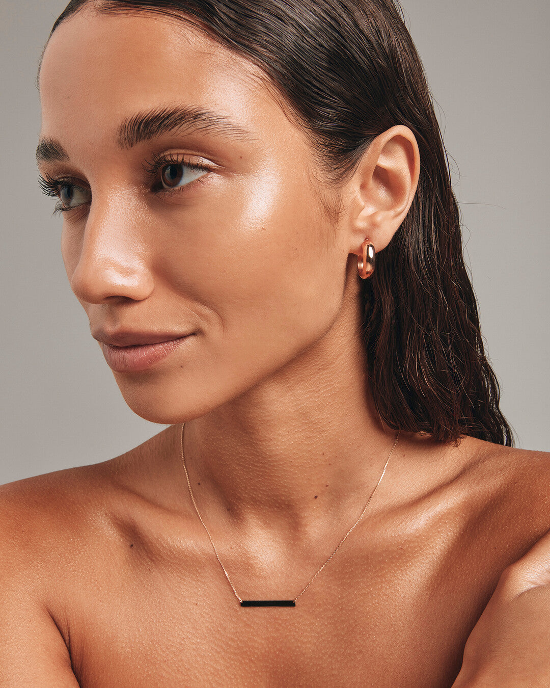 Round Cut Cubic Zirconia in 925 Sterling Silver Necklace 2