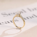 Stunning 1.0 - 2.0 CT Marquise Moissanite Engagement Ring Solitaire Style 7