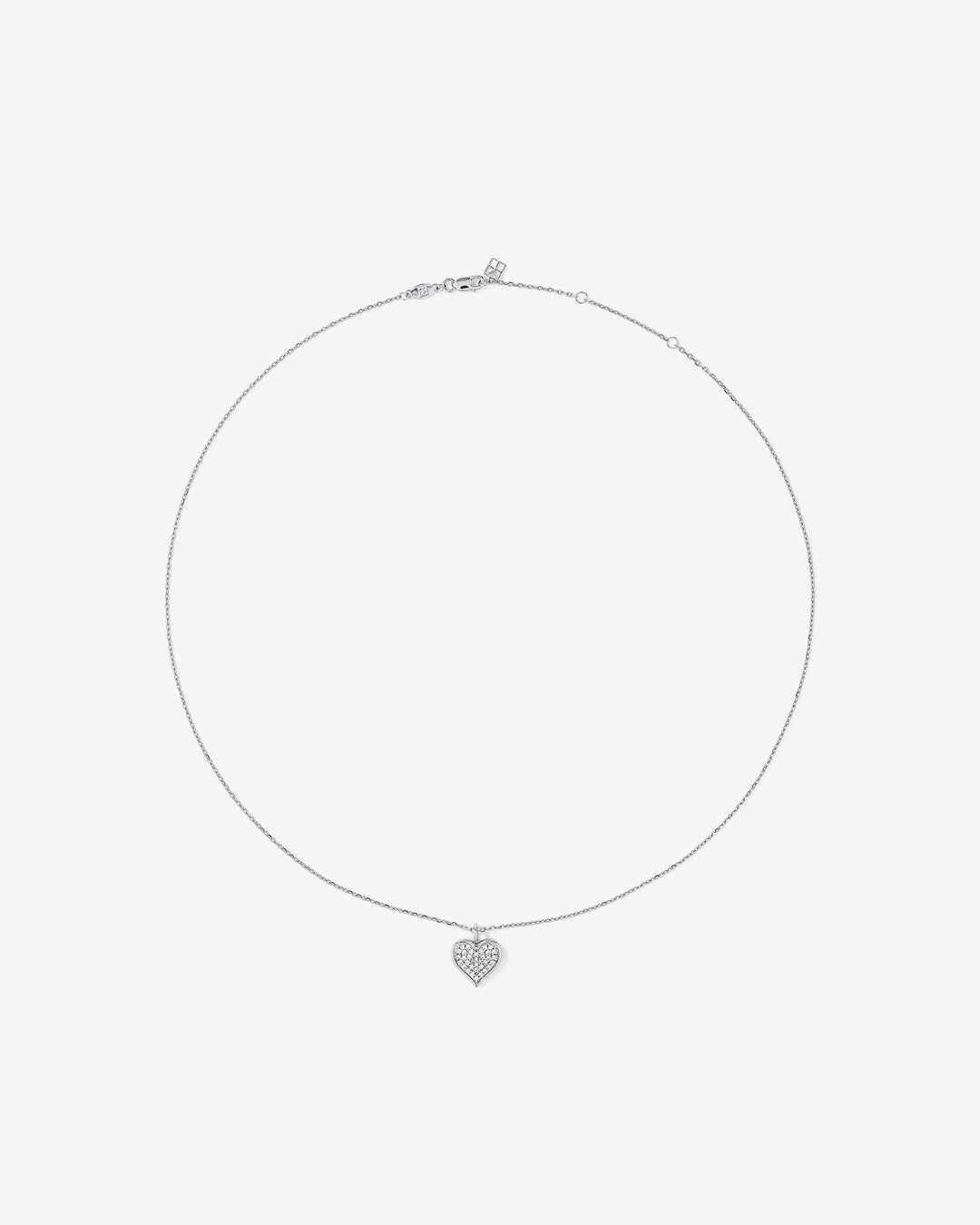 Round Cut Cubic Zirconia in 925 Sterling Silver Necklace 3