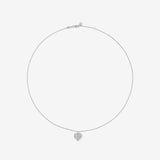 Round Cut Cubic Zirconia in 925 Sterling Silver Necklace 3
