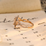 Stunning 2.0 CT Pear Moissanite Engagement Ring with Double Halo & Pave Design 8