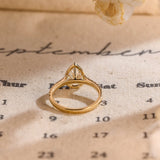 Stunning 1.0 CT Pear Moissanite Engagement Ring with Halo & Pave Design 8