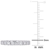 Round Cut Cubic Zirconia in 925 Sterling Silver Wedding Bands 9