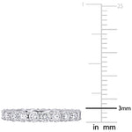 Round Cut Cubic Zirconia in 925 Sterling Silver Wedding Bands 6
