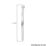 Round Cut Cubic Zirconia in 925 Sterling Silver Earrings 6