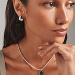 Round Cut Cubic Zirconia in 925 Sterling Silver Necklace 3