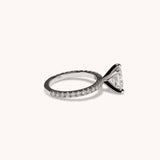 Stunning 2.61 CT Cushion Moissanite Engagement Ring with Pave Design 2