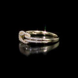 Round Cut Cubic Zirconia in 925 Sterling Silver Wedding Bands 7