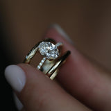 1.21 CT Oval Cut Pave CVD E/VS1 Diamond Engagement Ring 18