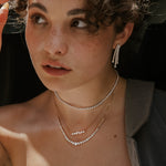 1.50 TCW Round, Emerald, Pear, Cushion & Oval Moissanite Diamond Multi Stone Necklace in Solid Gold 7