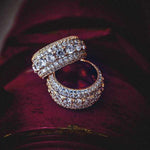 2.5 CT Round Moissanite 5 Layer Style Silver Men's Wedding Band 1